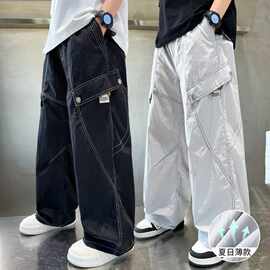 中大男童裤新款春夏季款中大童潮酷帅气男孩休闲薄款裤儿童裤子潮