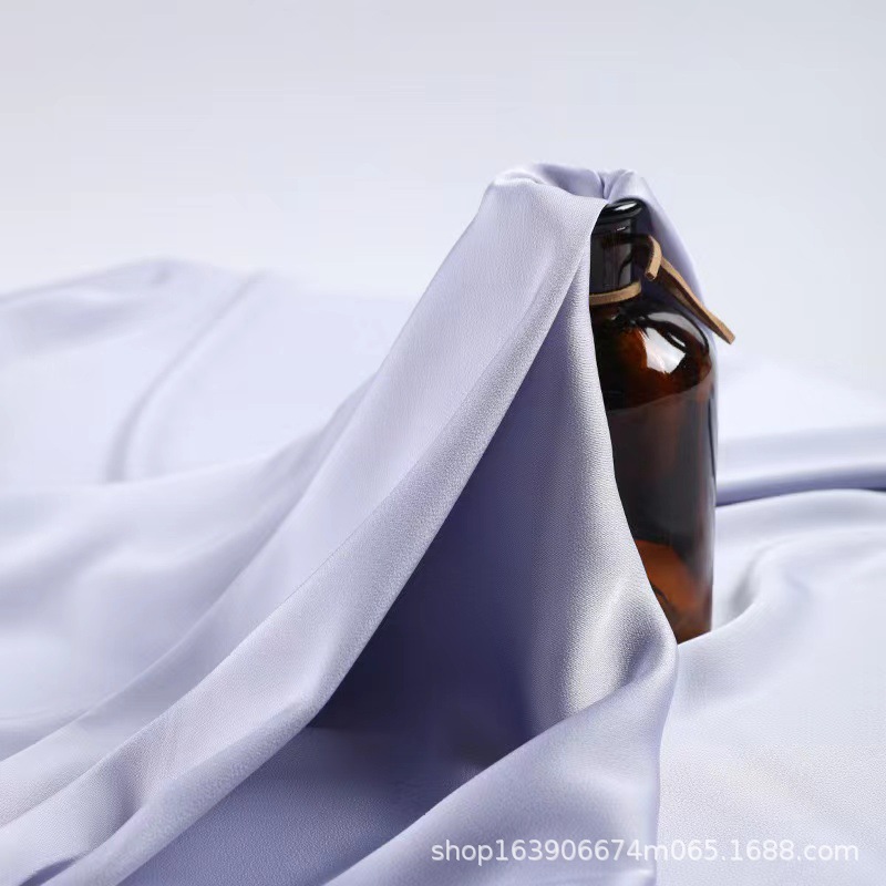 仿醋酸单面麻仿醋酸缎布料女装连衣裙吊带衬衫旗袍面料厂家现货