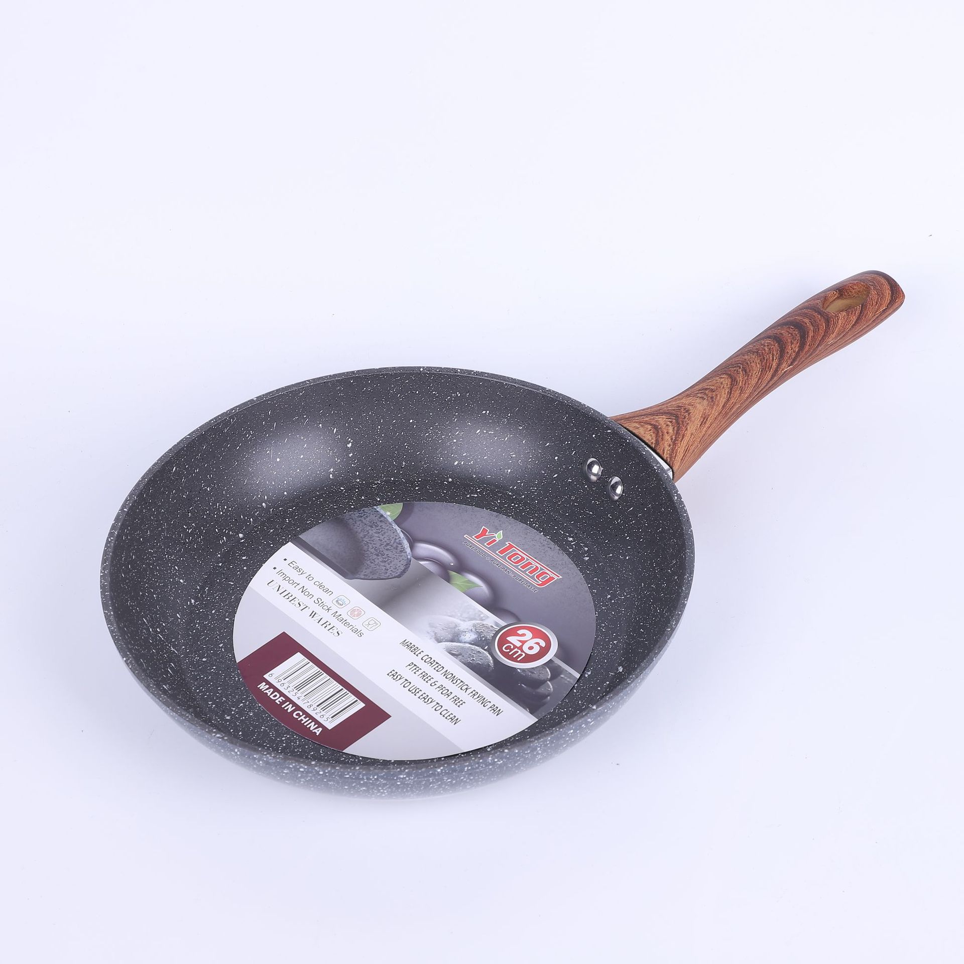 Nuevo conjunto multifuncional de sartén antiadherente casera de cuatro piezas de regalo de reunión anual al por mayor caja de regalo de sartén práctica compuesta inferior