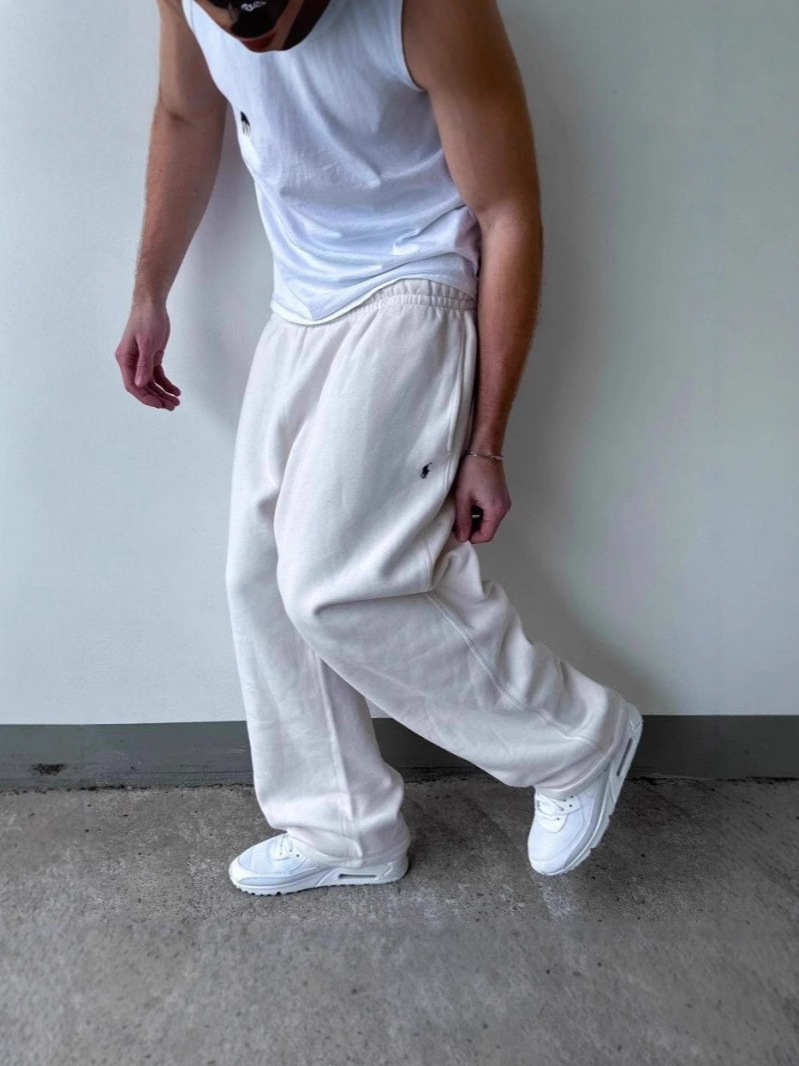 2025 Cross-Border European and American Retro 2 Street Velvet Trendy Hip-Hop Casual Elastic Waist Loose Pure Color Sports and Leisure