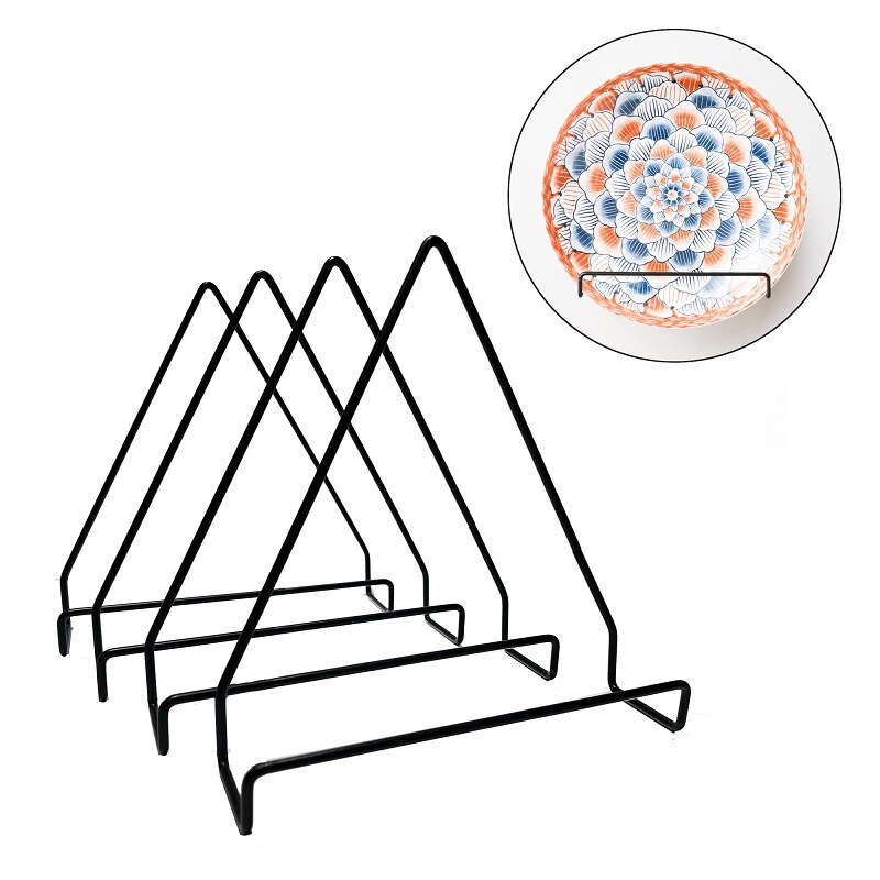 Versatile Design Plate Display Rack, Multifunctional Hanging Stable Storage Rack, Stylish and Simple Metal Rack, Creative Wall-Mounted