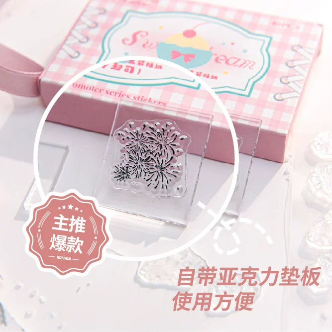 Mr. Paper ПВХ печать с тайм-стампом Коробка с мультяшным простым рисунком Креативный журнал DIY Материал с узором печати.