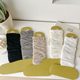 Korean Style Thin Foot Sheath Knitted Leg Cover Women's Korean Style Solid Color Calf Socks Spring and Summer Mesh Fashionable Stacking Socks