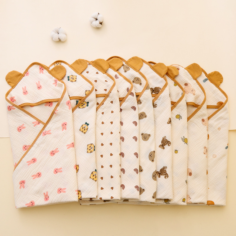 Cross-Border New Newborn Swaddle Blanket, Doudou Zou Cloth Infant Wrap Blanket, Blanket Can Be Ordered, Baby Swaddle Blanket