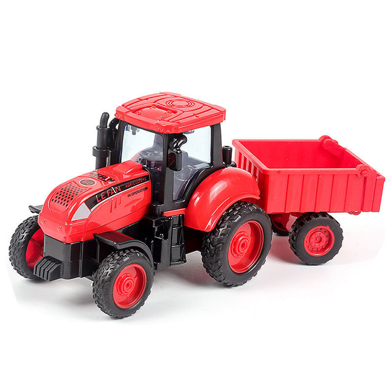 Farmer's Vehicle Transport Tractor Crash-Resistant Children's Model Toy Harvester for Boys Aged 2-3 Engineering Car Set