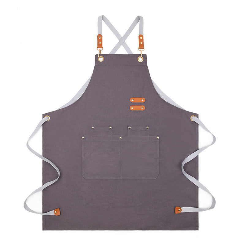 Delantal de Trabajo para Repostería en Lona Impermeable para Cafetería y Cocina