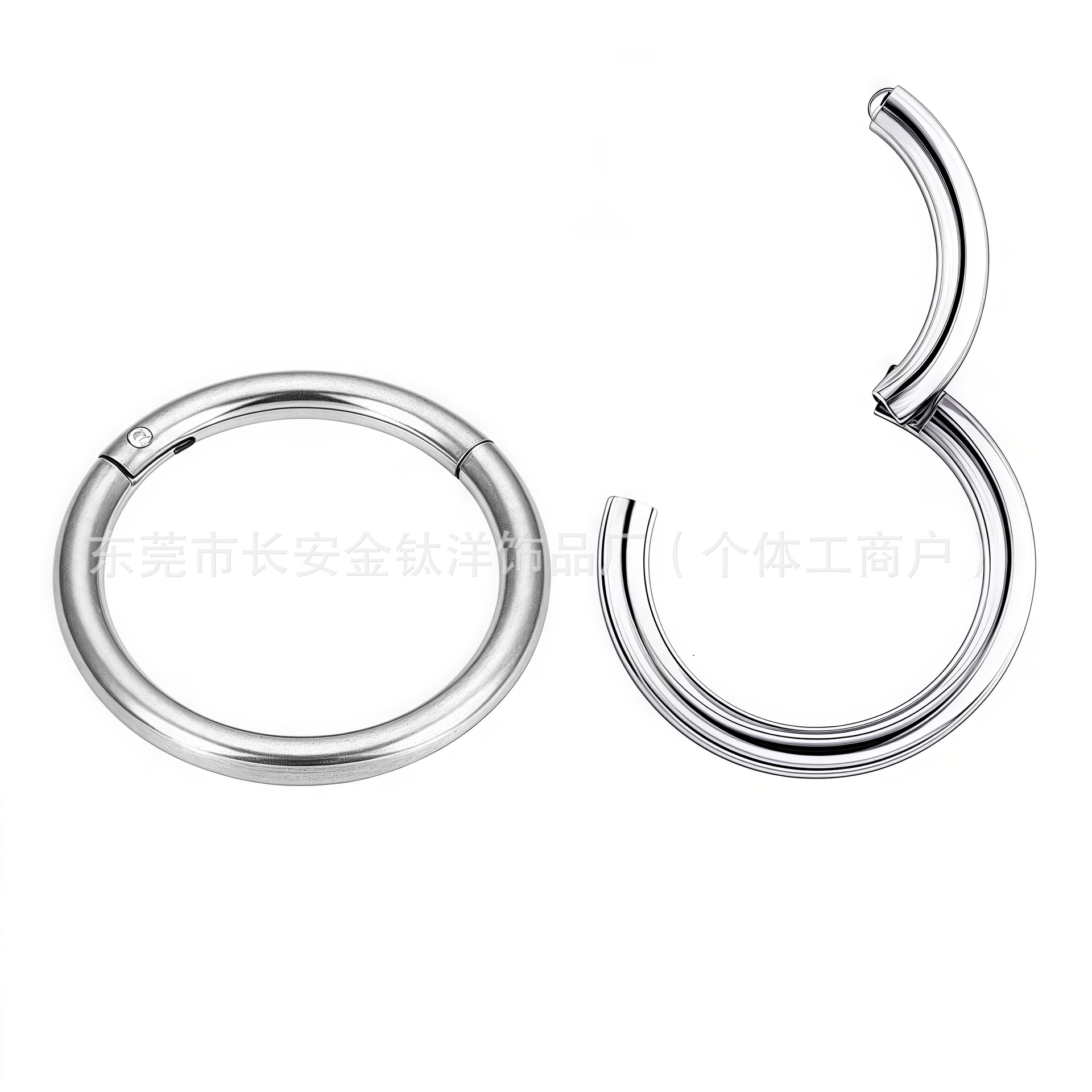 Pointed titanium steel lip stud product view