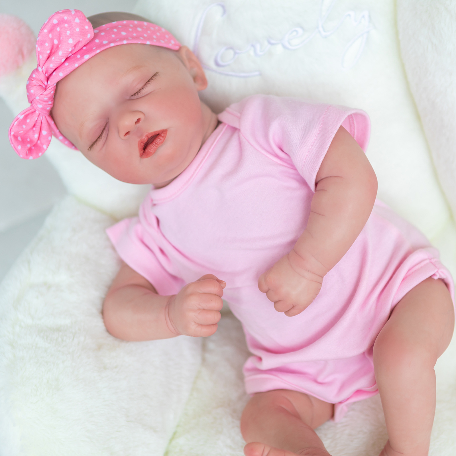 48cm Reborn Baby Skya simulación Baby Reborn muñeca dibujado a mano entrega de una sola pieza transfronteriza