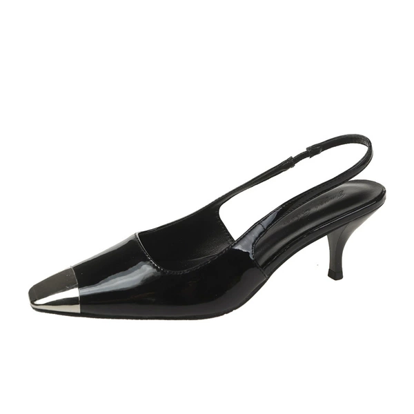 Black patent leather 6cm