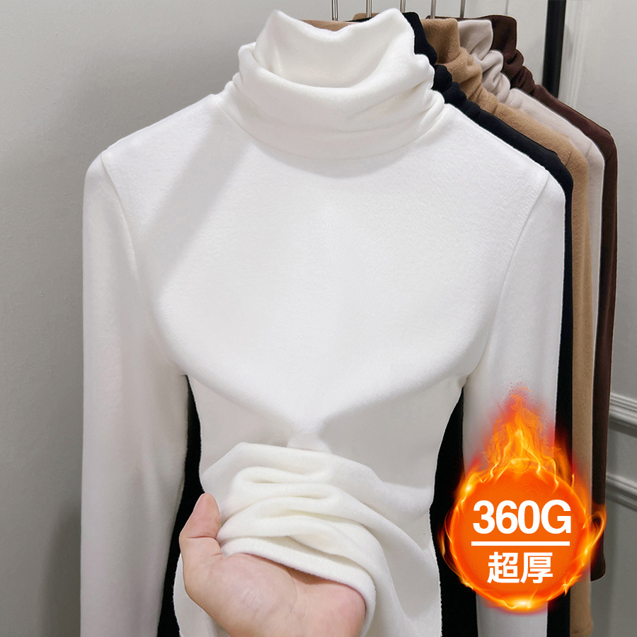 오프화이트 파일 칼라 [두꺼운 버전 업그레이드, 매우 따뜻한 벨벳]