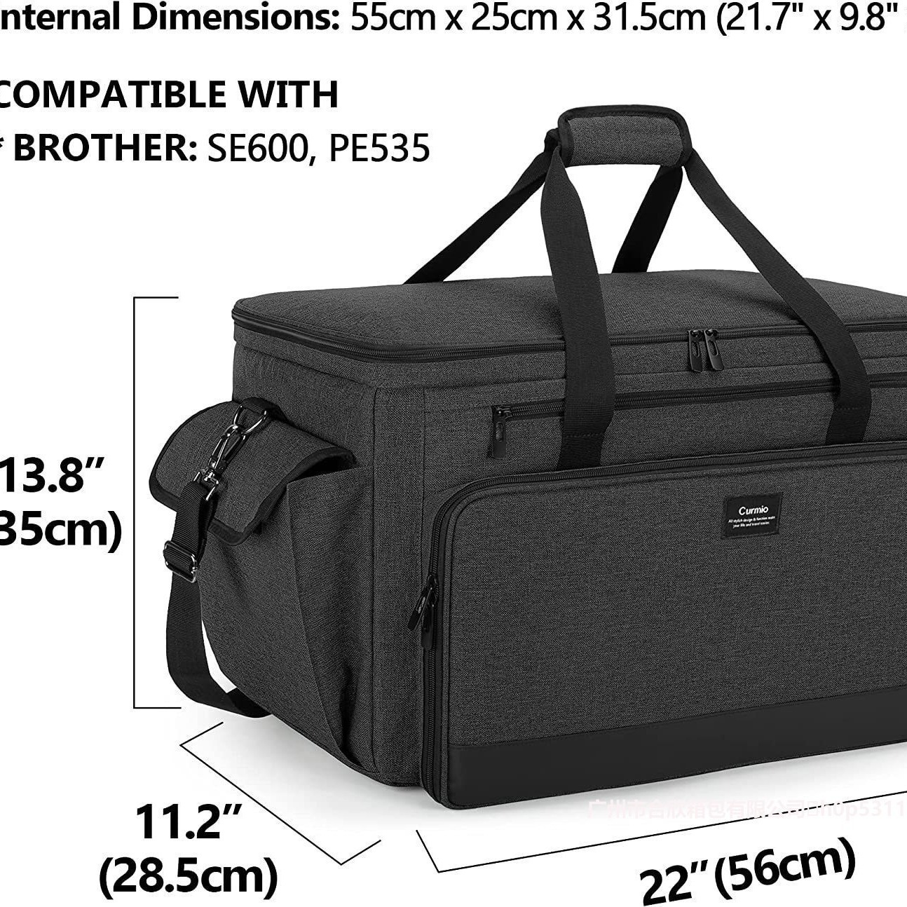 工厂缝纫刺绣机便携包通用 Brother SE600、SE630 PE535刺绣机包