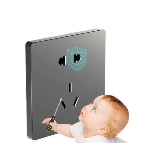 Large board frameless gray switch high power manufacturer wholesale good quality switch good looking wall socket