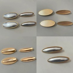 手作り宋錦ヘアピン DIY アクセサリーアヒルのくちばしクリップ小さなサイドクリップヘアピン空の布生地象嵌底バングクリップ