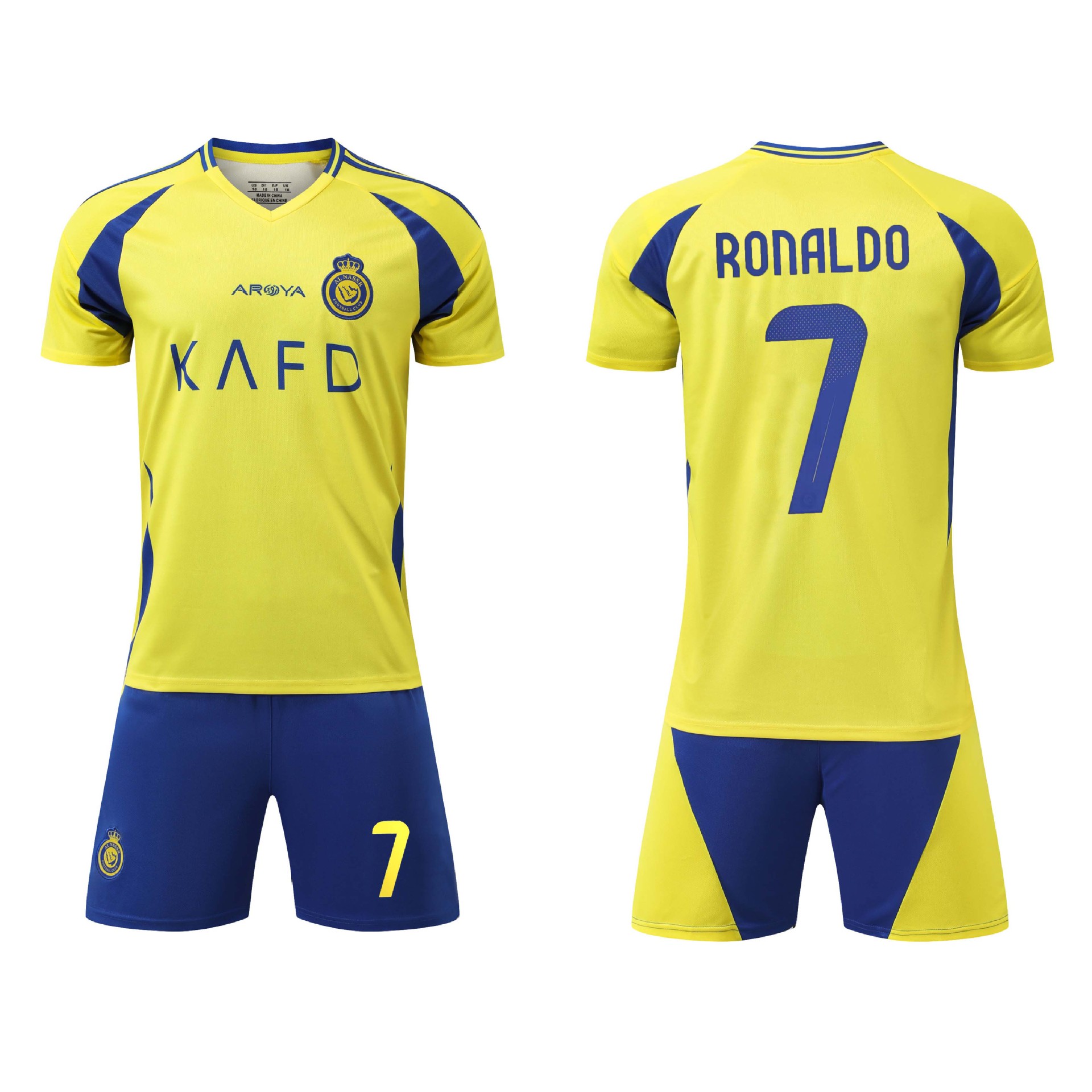 Traje de camiseta de fútbol con número Miami Crescent Neymar Riad C Roman City Harland