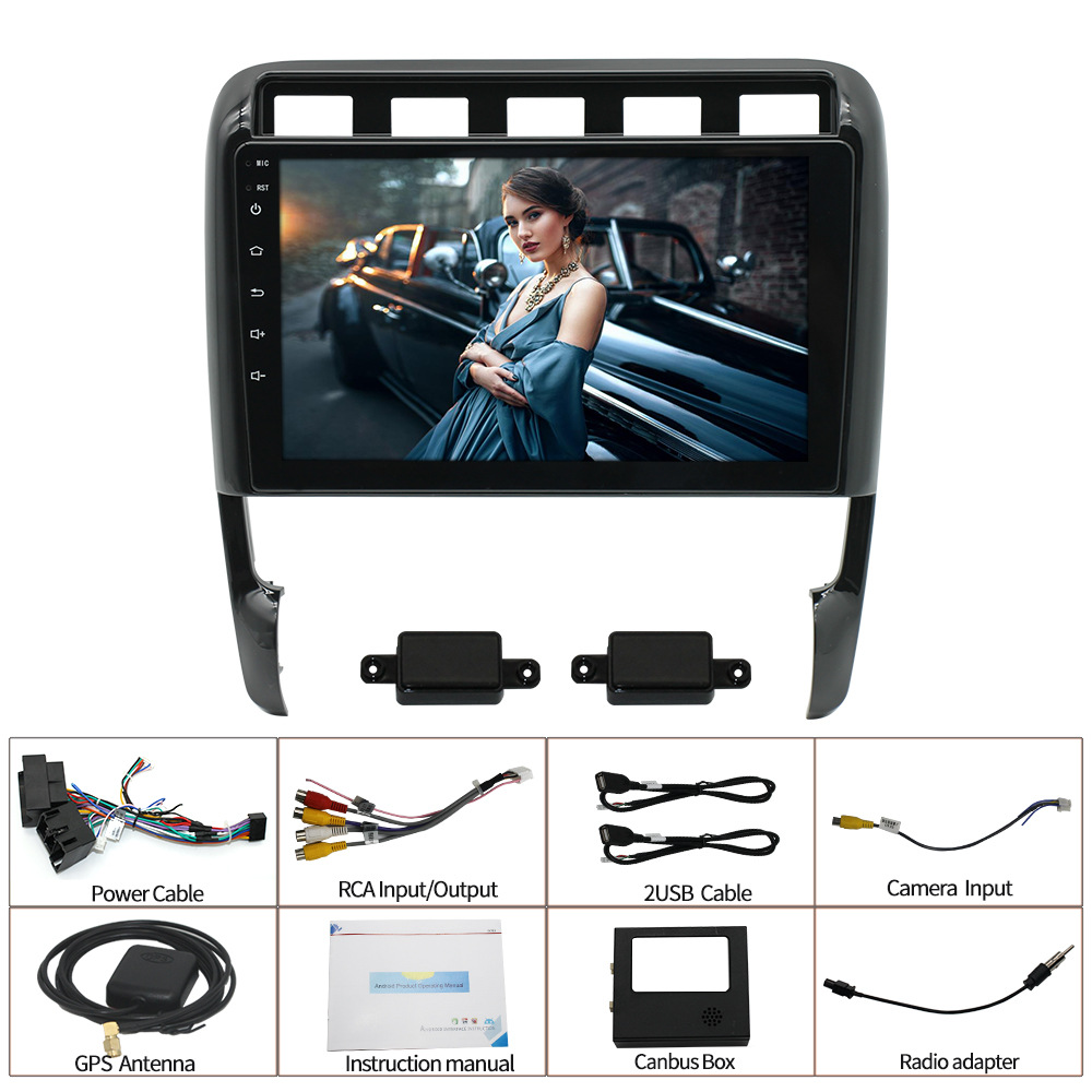 Aplicable a 02-10 Porsche Cayenne Android navegación del coche MP5 reproductor Bluetooth máquina todo en uno