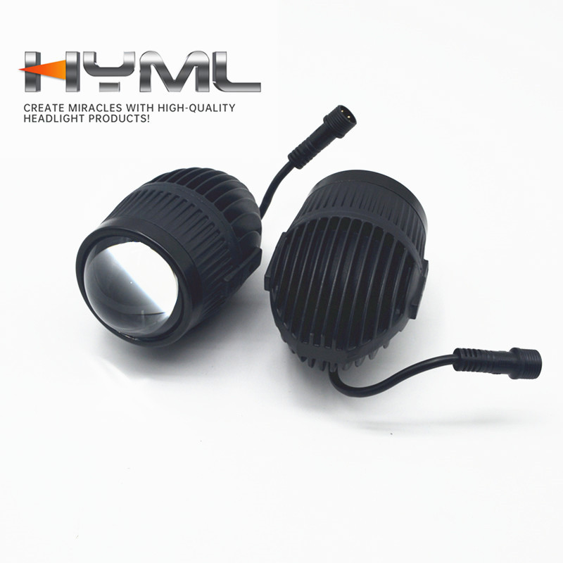 Lente de doble luz para automóviles Lente de luz de niebla LED de doble luz 2 pulgadas Lente de luz cercana y larga conversión de la luz de niebla delantera del automóvil