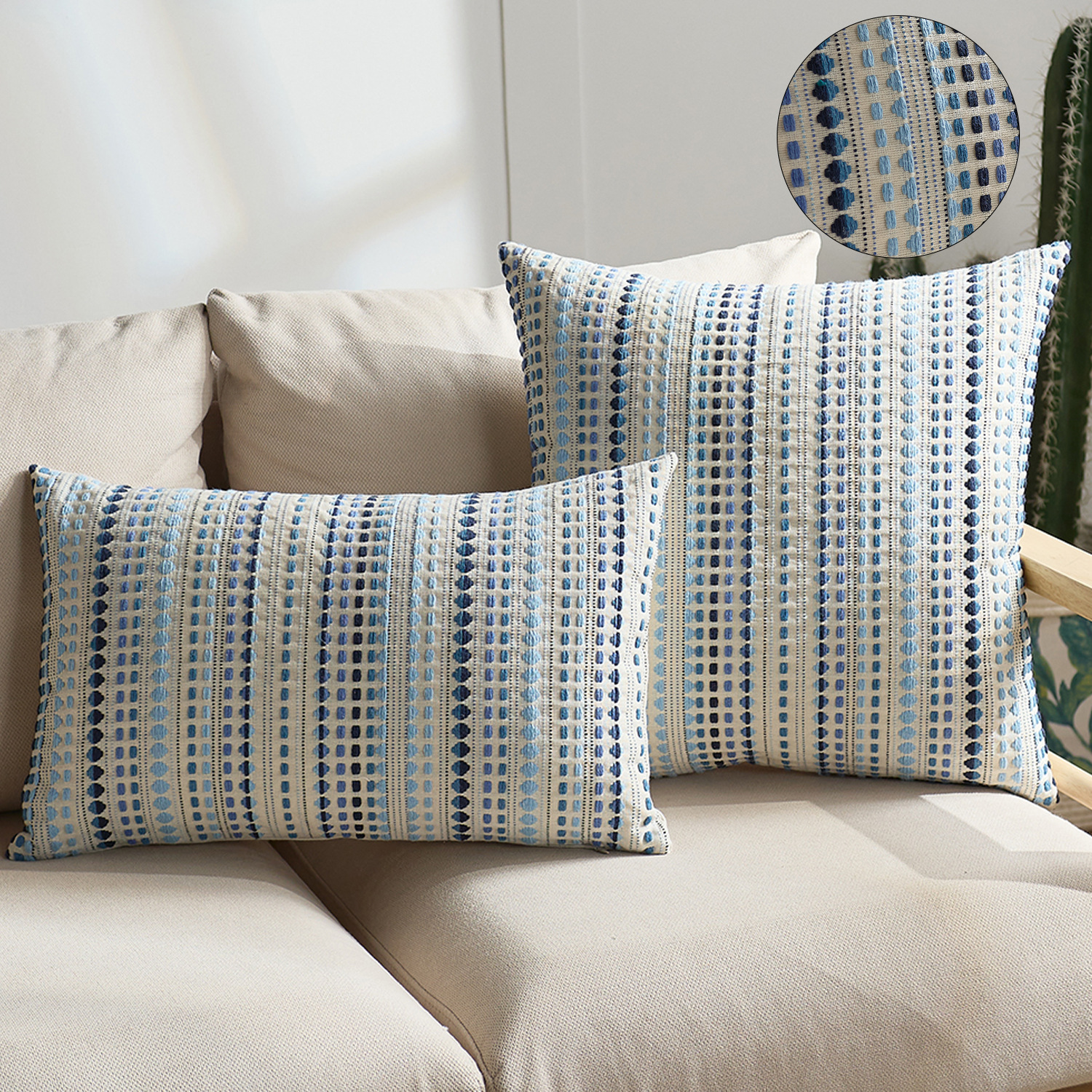 130g Weight Sofa Covers Home Textiles & Decor Type Polyester Material Stripe Pattern Simple Style Style Multicolor Color Simple Style Stripe Polyester Sofa Covers Couch & Sofa Decor 8
