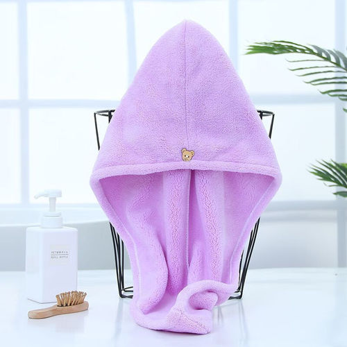 Thickened Quick-Dry Coral Fleece Dry Shampoo Hat, Shower Cap, Head Towel, Washing Head Towel, Shower Cap, Women's Dry Shampoo Towel, Factory Wholesale