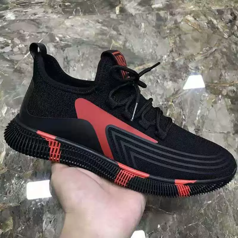 Дышащие мужские нескользящие спортивные туфли, демисезонная повседневная обувь, корейский стиль
