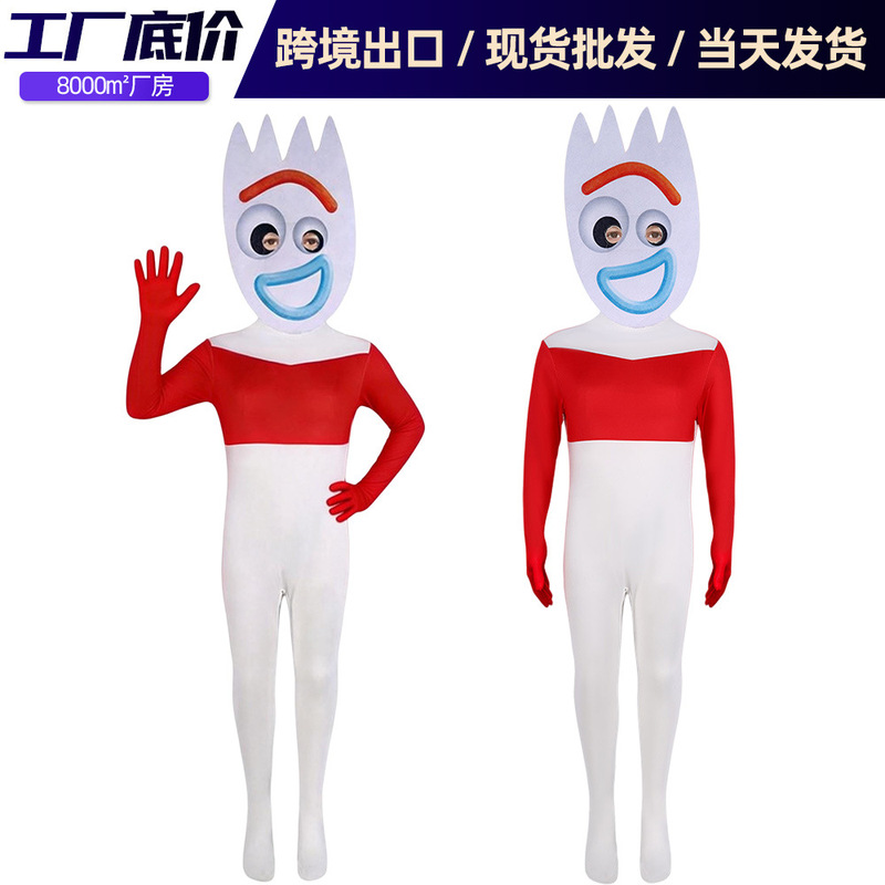 Forky Cosplay Costume from Toy Story Themed Children's Birthday Party Stage Performance Outfit Forky Cosplay Costume from Toy Story Themed Children's Birthday Party Stage Performance Outfit