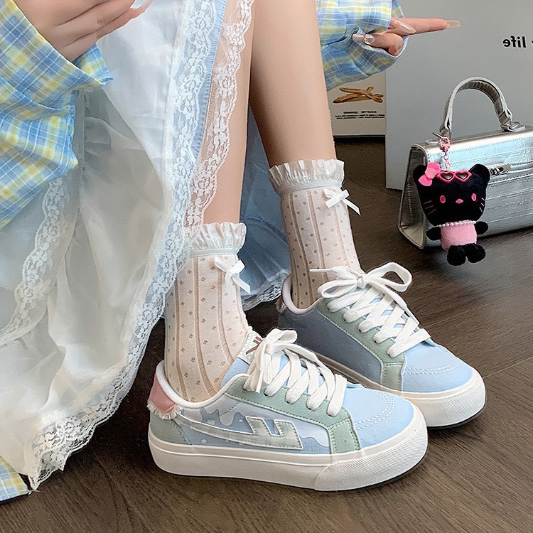 回力WXY-M695BR小白鞋女2025秋新款多巴胺百搭休闲鞋学生板鞋(魔|undefined