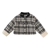 Весеннее платье для девочек Baby Baby Little Xiangfeng куртка Qiqird Короткий модный кардиган топ QY23016