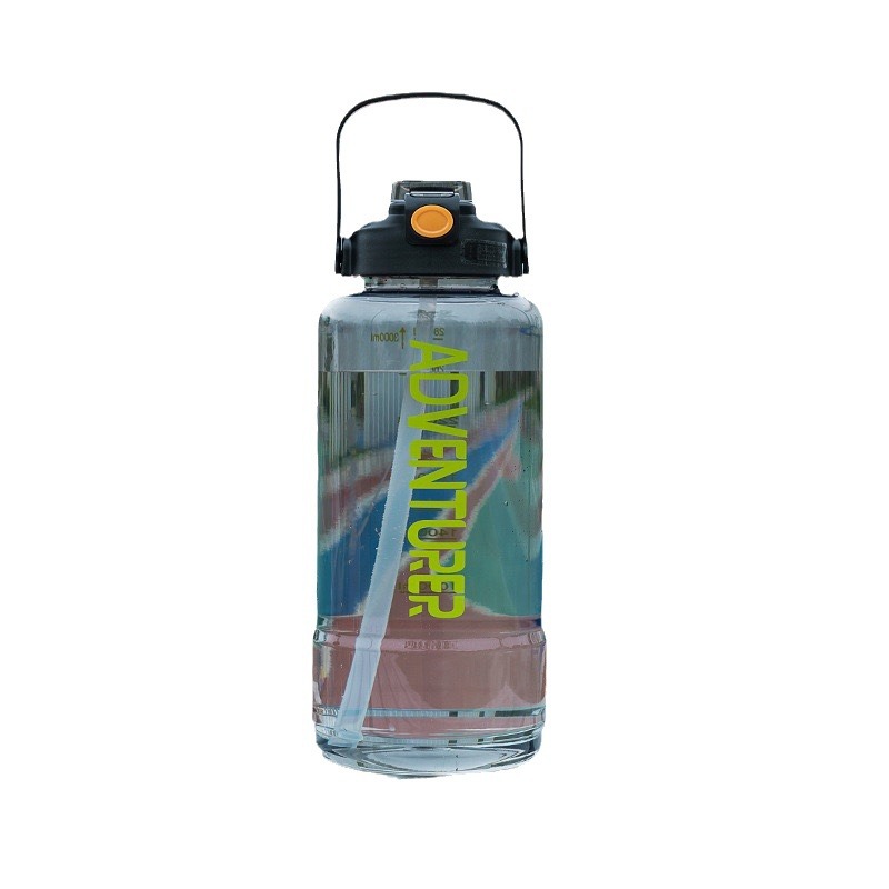 2000 Hervidor de agua de gran capacidad portátil para niños y niñas taza de paja para estudiantes al aire libre