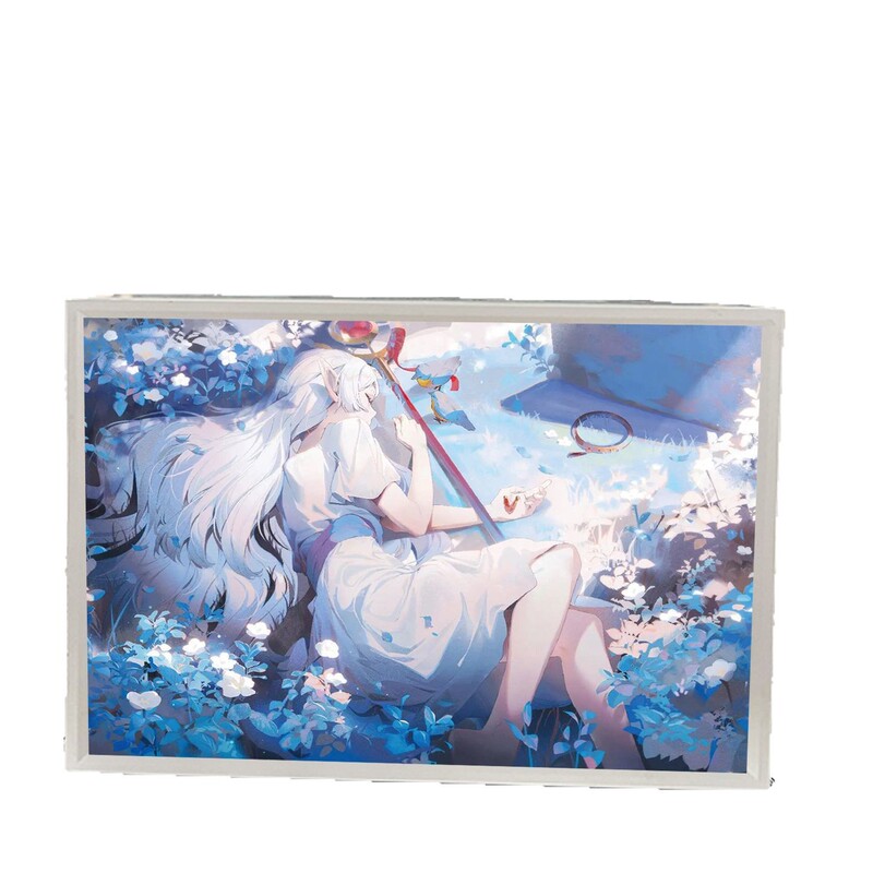 葬儀フリリアンミラーライトペイントアニメーション周辺装飾デスクトップフォトフレーム装飾品雰囲気ガールフレンドギフト|undefined