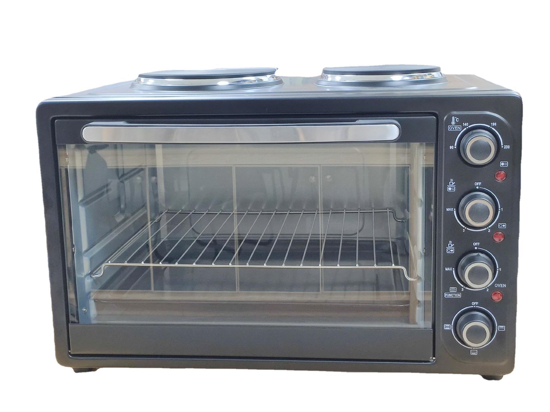 46L fábrica de comercio exterior horno doméstico de doble estufa pantalla mecánica de gran capacidad horno de convección visual multifuncional image 6