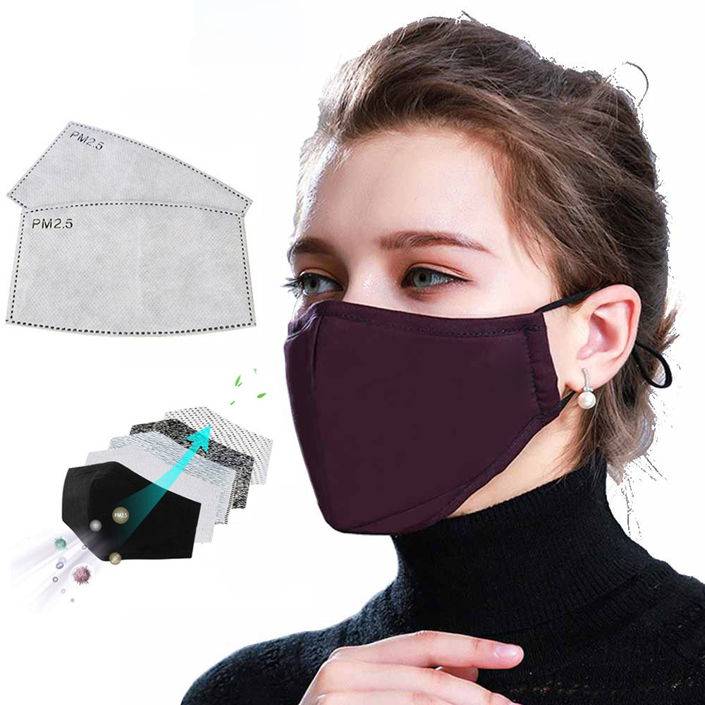 Black cotton fashionable keep warm winter medical mask for men and…