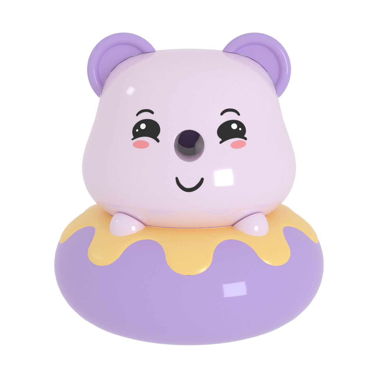 7827 oso donut lápiz sacapuntas automático pluma sacapuntas lindo animal forma gran capacidad rollo pluma