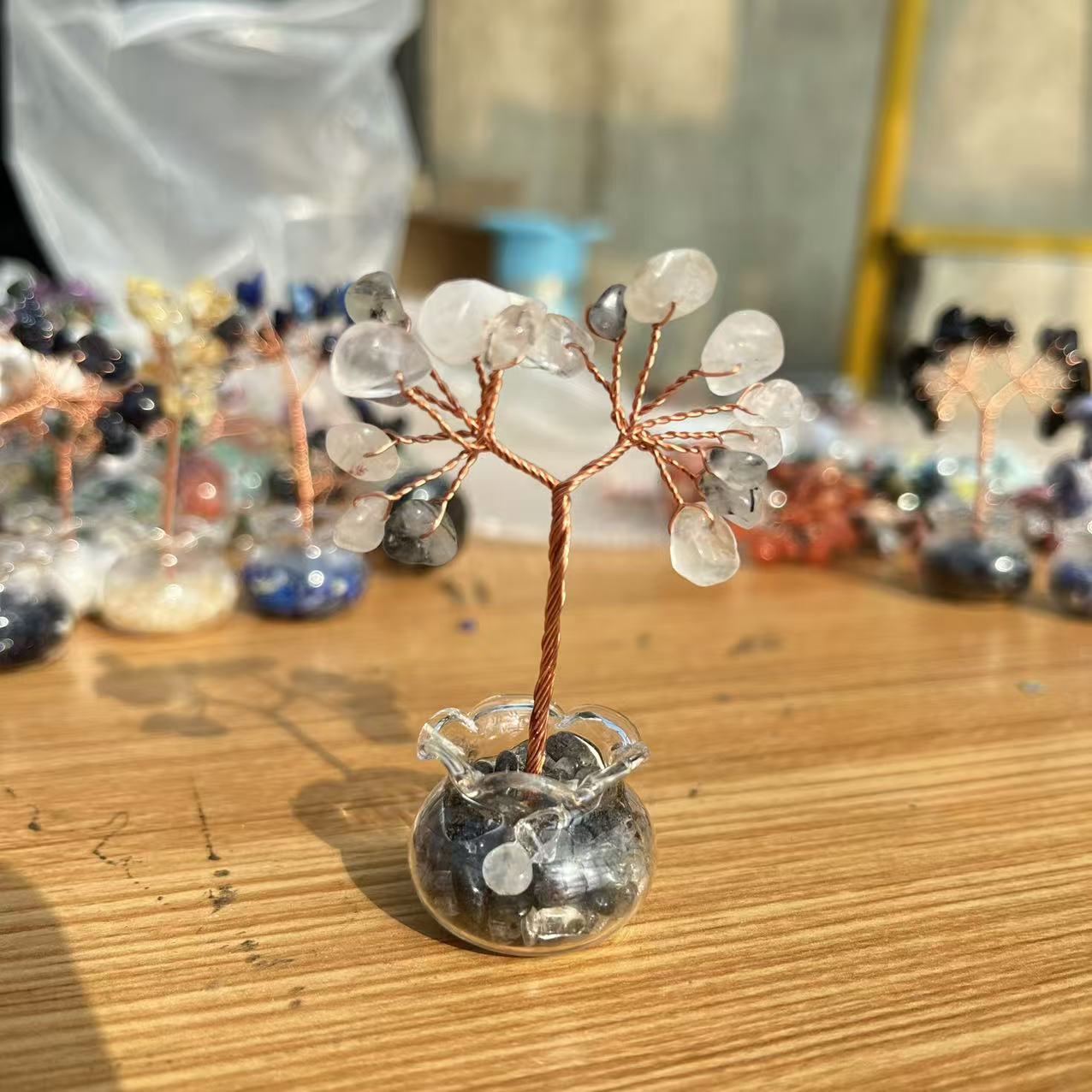 검은 머리 크리스탈