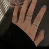 Chain, small design advanced adjustable ring, high-quality style