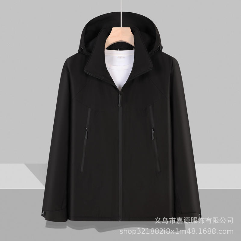 秋冬加绒三合一冲锋衣定制印logo企业工作服外套防水透气户外工服|undefined
