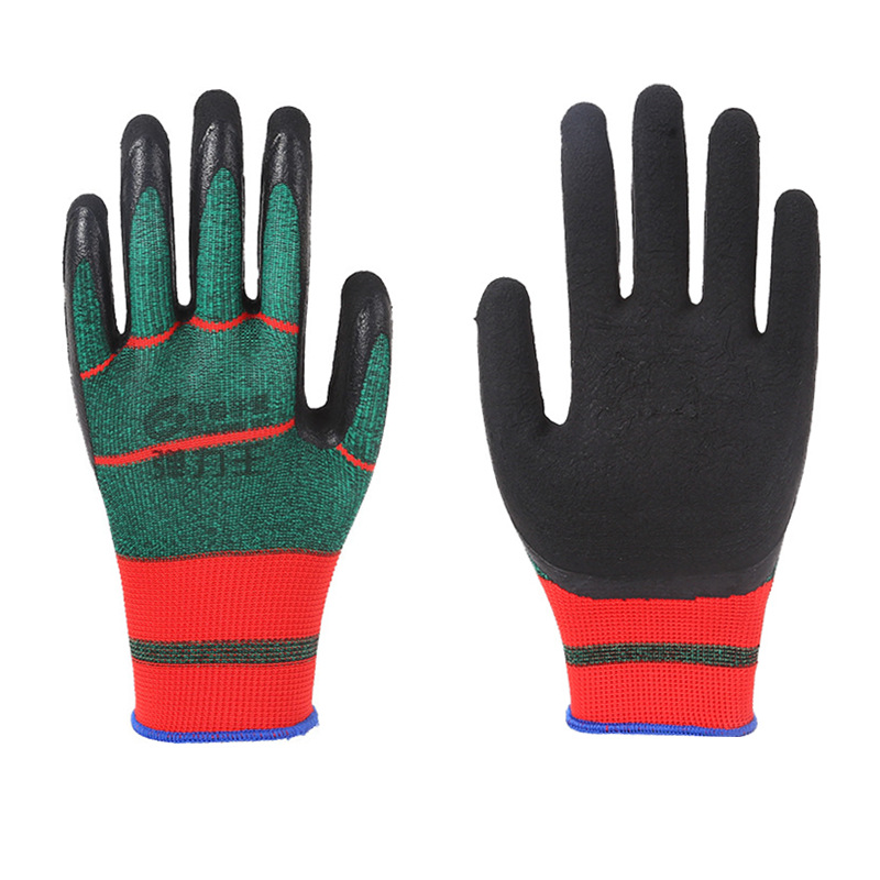 15-PIN spandex espuma de látex elástico rey guantes transpirable resistente al desgaste antideslizante trabajo protección guantes de inmersión