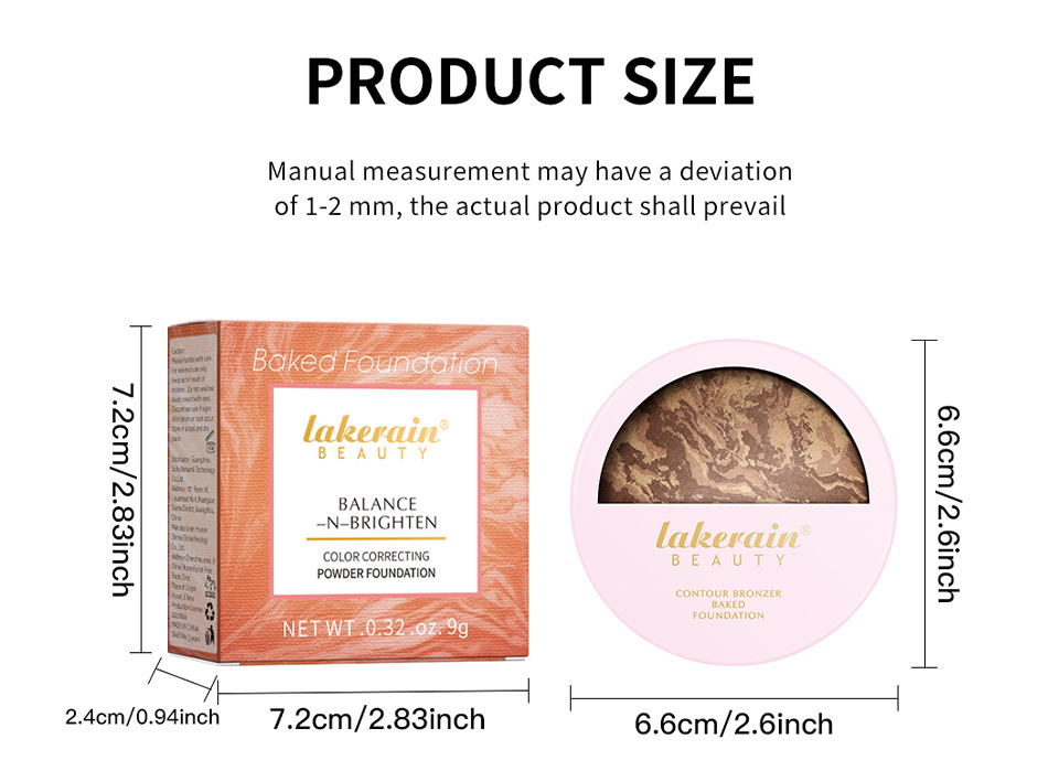 Cross-border new lakerain baking powder, highlighter Contour powder, setting and contouring undefined