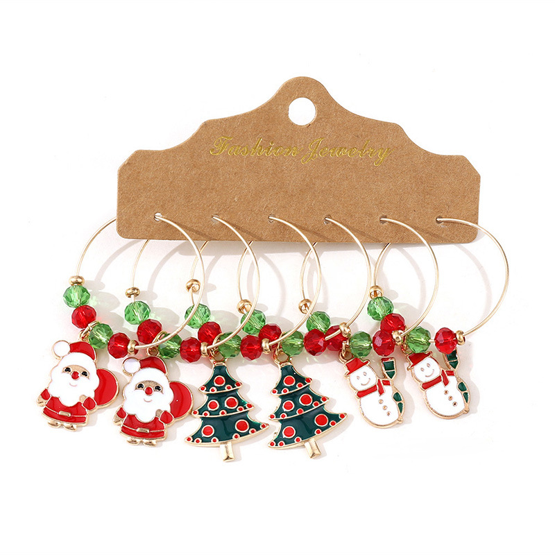 23g Weight Travel, Daily Occasion Christmas Festival Women's Gender Cute Style Cute Earring Sets 16