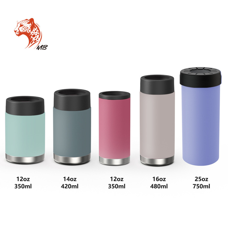 Can cooler wholesale Japanese style simple European and American hot selling stainless steel cold preservation tank beverage cooler insulation water cup