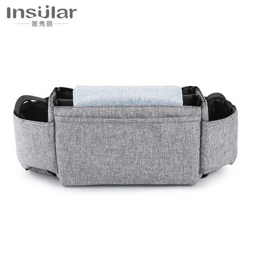 Multifunctional stroller hanging bag, baby product storage bag, bottle, water cup bag, baby stroller hanging bag, cross-border bag