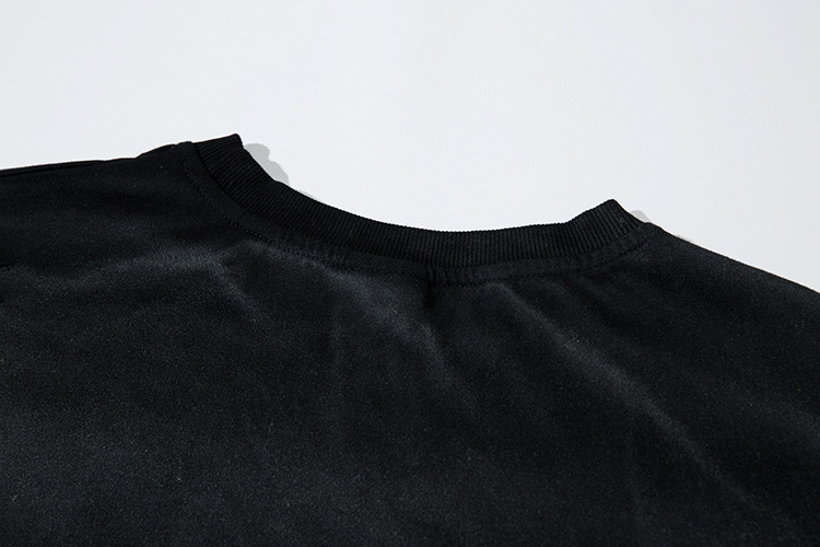 T-shirt ample à col rond pour homme avec motif délavé et ancien_voghion.com