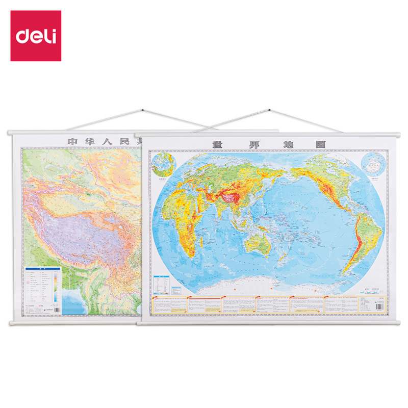 Deli /18061 China mundo magnético/con pizarra rompecabezas de los niños rompecabezas de la educación temprana pad mapa