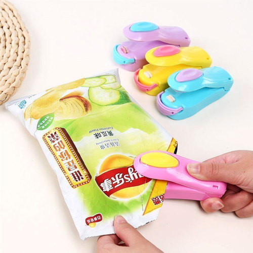 [Mini snack sealing machine] Household portable food preservation and sealing small hand-pressed plastic bag sealing machine