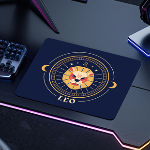 Twelve Constellation Personalized ins High-value Small Mouse Pad Thickened Non-slip Edge Keyboard E-sports Game Mat