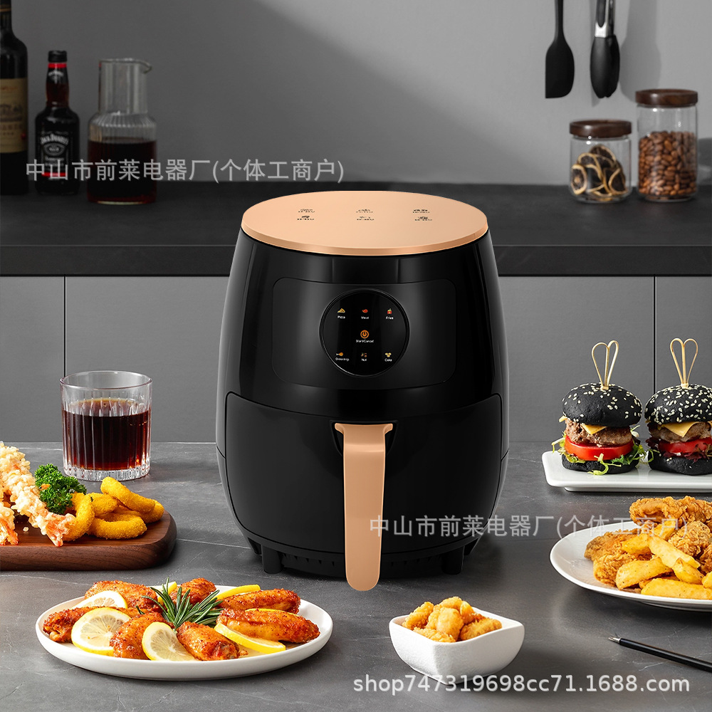 Foreign Trade Kitchenware European Standard 5L Airfryer Household Large Capacity 5 Liter Smart Touch Screen Air Fryer Electric Fryer