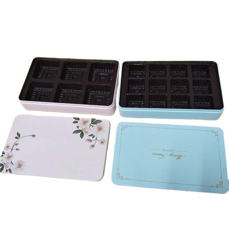 月饼铁盒四块装礼品包装盒厂家供应支持订做