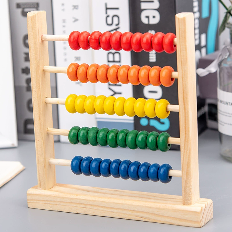 Wooden children's toy for teaching maths for elementary school students, abacus, early education