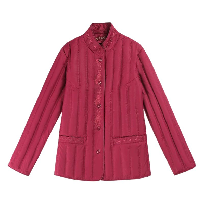 Зимняя одежда среднего и пожилого возраста женский топ большого размера мама легкий и короткий вкладыш теплый топ