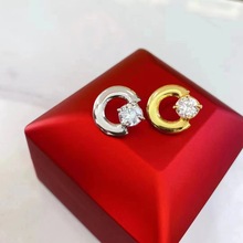 1克拉莫桑钻中国人寿保险司徽纯银蝴蝶扣胸章会销礼品LED灯盒包装