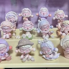 PopマートバブルマットSKULLPANDA温度シリーズブラインドボックスsp8世代フィギュア潮玩具車載置物