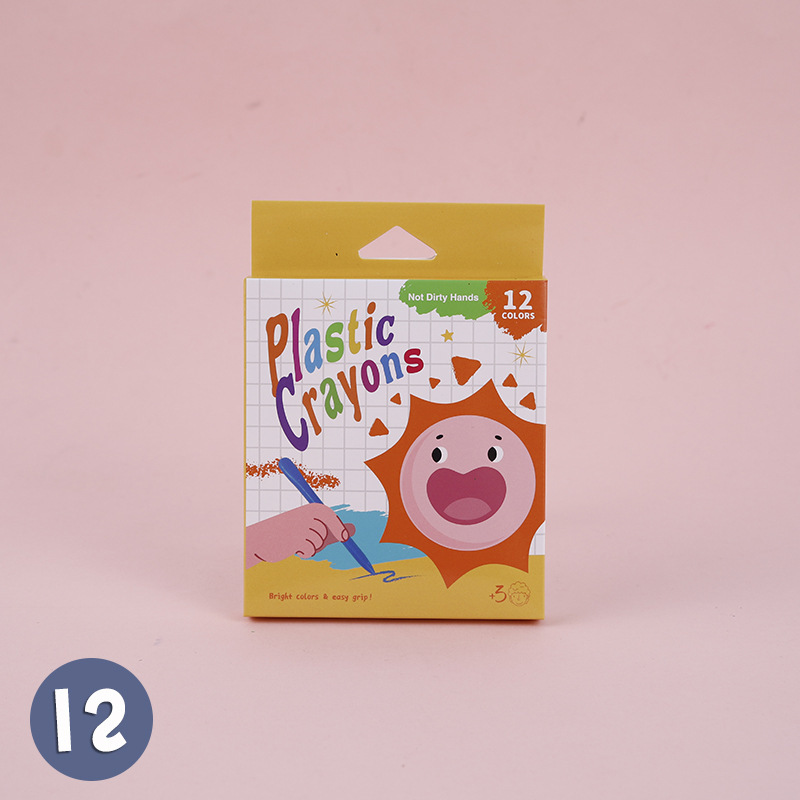 Crayones Triangulares Lavables Plástico para Pintura Infantil